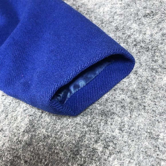 Vintage Steilmann Womens 10 Blue‎ Wool Double Breasted Overcoat 80s - Picture 14 of 15